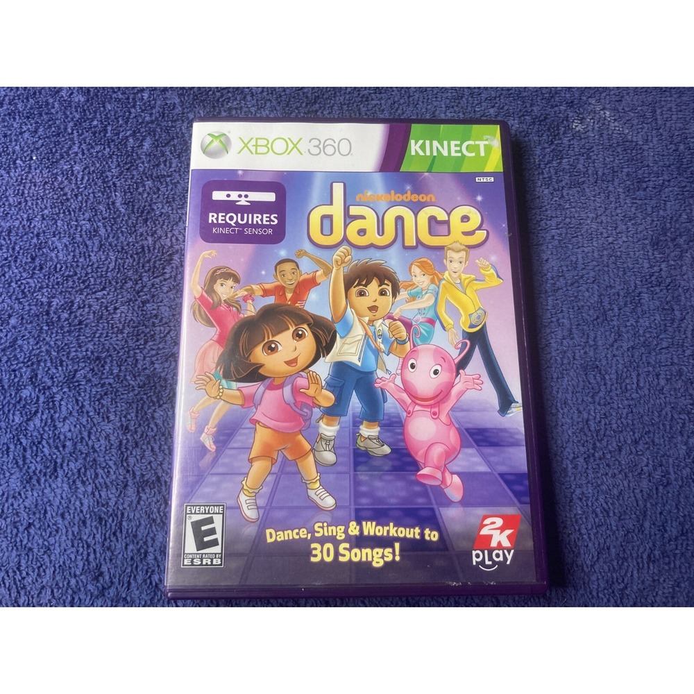 Nickelodeon Dance Microsoft Xbox 360 2011 Kinect Dora Diego Backyardigans 2K